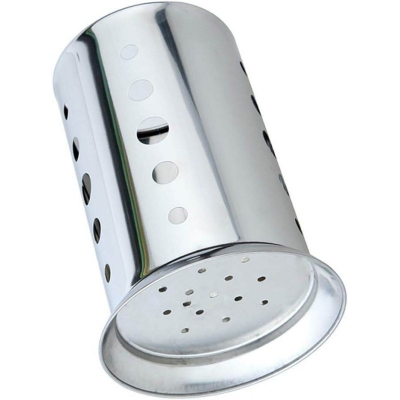 Picture of 1 pcs Stainless Steel Settling Cage Spoon Box Straw Durable Convenient Practical and Useful-Silver