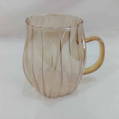 Picture of 1 pcs golden color heat-resistant glass cup-Gold