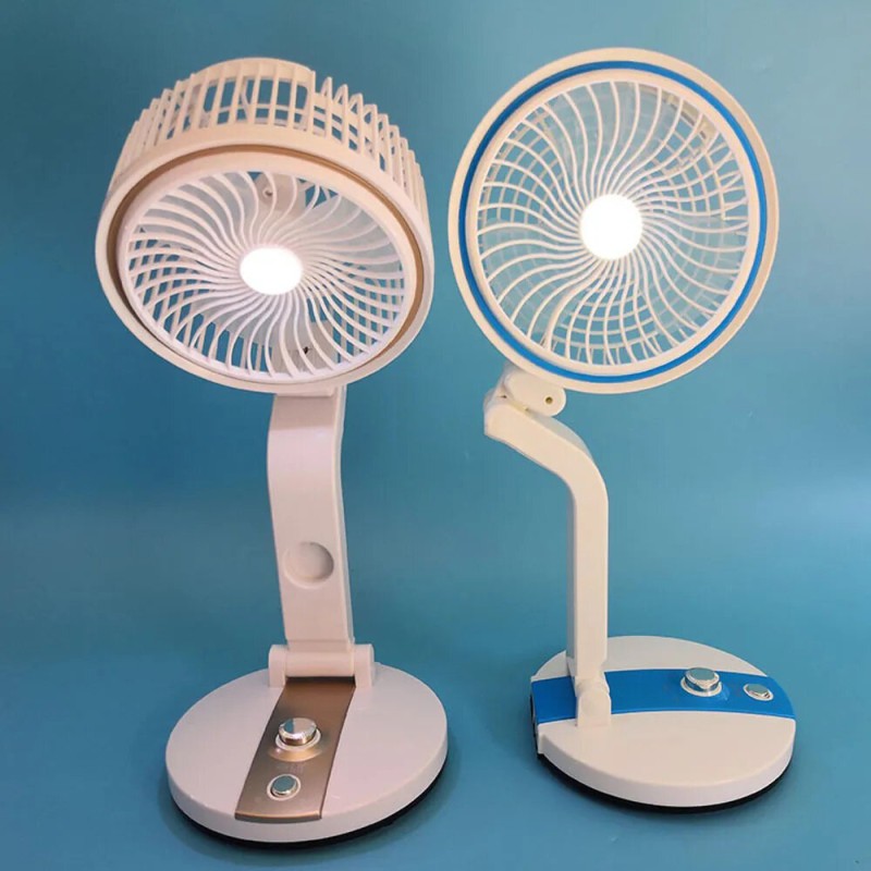 Picture of NEW Multifunction Foldable hand led light portable USB rechargeable led fan-Multicolor