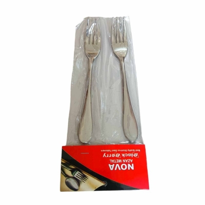 Picture of Lightwaight 6 pcs stainless steel fork spoon, silver color spoon for Tableware super cutlery 15cm long sup spoons set-Silver