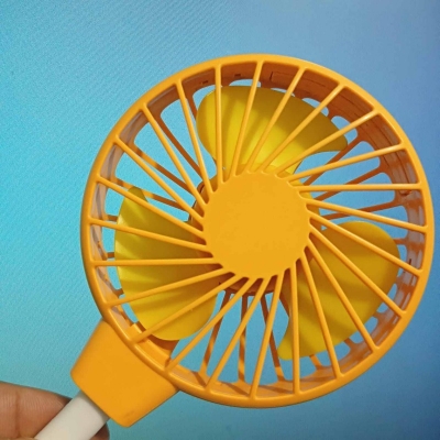Picture of Portable USB Fan Chalan will run on Type C with mobile. High speed fan cooling can also be run with a power bank-Multicolor