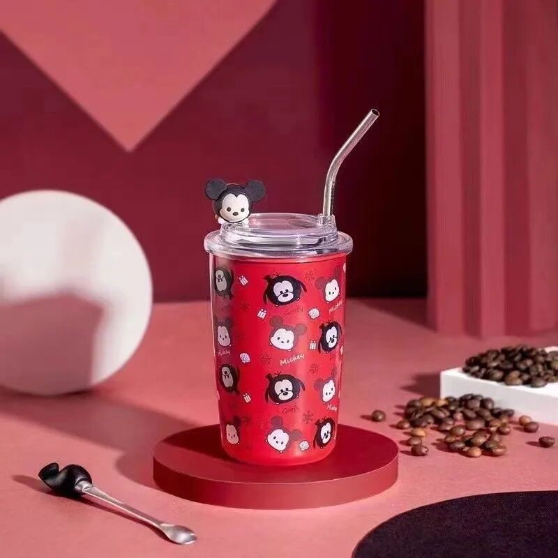 Picture of Kawaii Sippy Cup Anime Figure Hello Kitty Good Looking Doll 450Ml Straight Drink Insulation Cooler Car Girls Cup with stainless steel straw-design-3