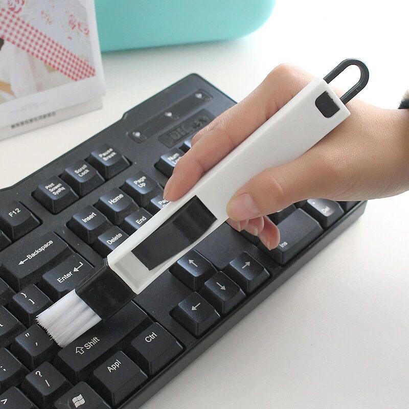 Picture of Window Groove Cleaning Brush Home Cleaning Tools Windows Slot Cleaner Brush Keyboard Nook Cranny Dust Shovel Track Cleaner-White