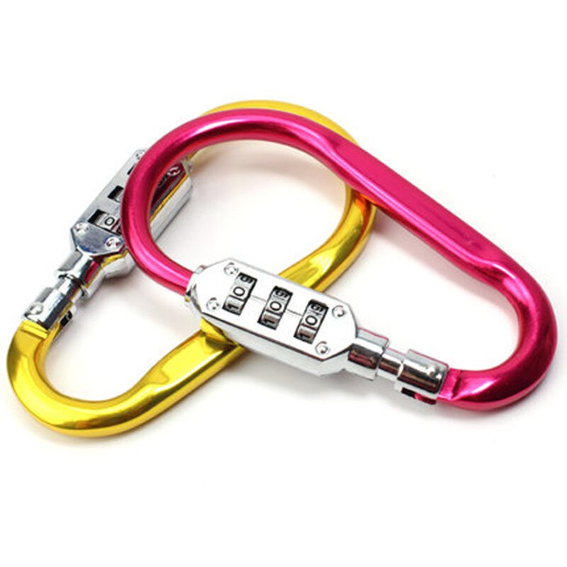 Picture of 1 pcs snap hook for bag Combination Lock-Multicolor