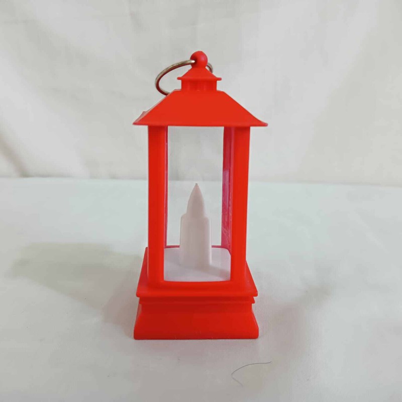 Picture of "2 LED Retro Lanterns - 9cm Multi-Color for Outdoor and Garden | Battery-Powered ABS Plastic Lights for Ramadan Table and Room Decoration"-Multicolor