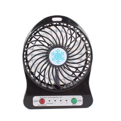 Picture of 1 pcs Portable Mini USB Fan Small Desk Pocket Handheld Air Rechargeable 18650 Battery Cooler 3-Gear Fan for Home office-Multicolor