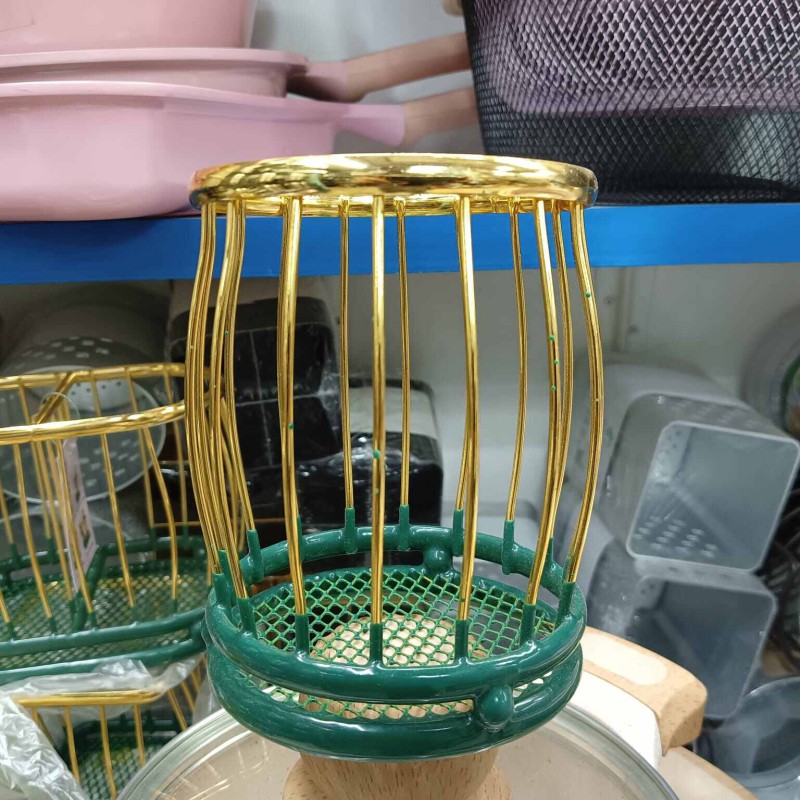 Picture of Single Heavy Duty Stainless Steel Kitchen Utensils Spoon Holder-Spoon Holder Stand for kitchen(Golden)-Gold