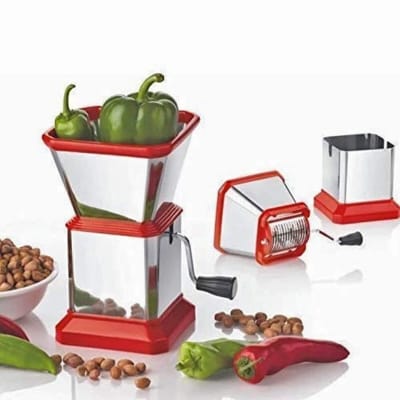 Picture of Creation Stainless Steel Onion, Chilly, Dry Fruit and Vegetable Cutter Chopper-Silver