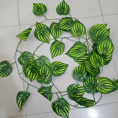 Picture of 1pc 7ft Artificial Green Leaves Wall Hanging for Decoration-Multicolor