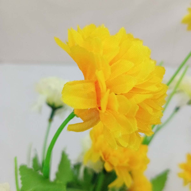 Picture of Multicolor Silk Artificial Flowers Stick, 20-28 Heads - 40cm Long, Ideal for Home and Restaurant Decor-Multicolor
