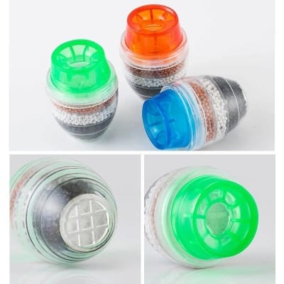 Picture of 1 pcs 5-layers Purifier Tap Filter Water Saving Kitchen Faucet Bubbler Activated Carbon Filtration Shower Head Nozzle Cleaning Filters-Multicolor