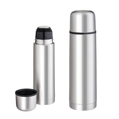 Picture of Silver color insulated vacuum flask stainless steel water bottle food warmer large capacity 750ml  termos coffee matte-Silver