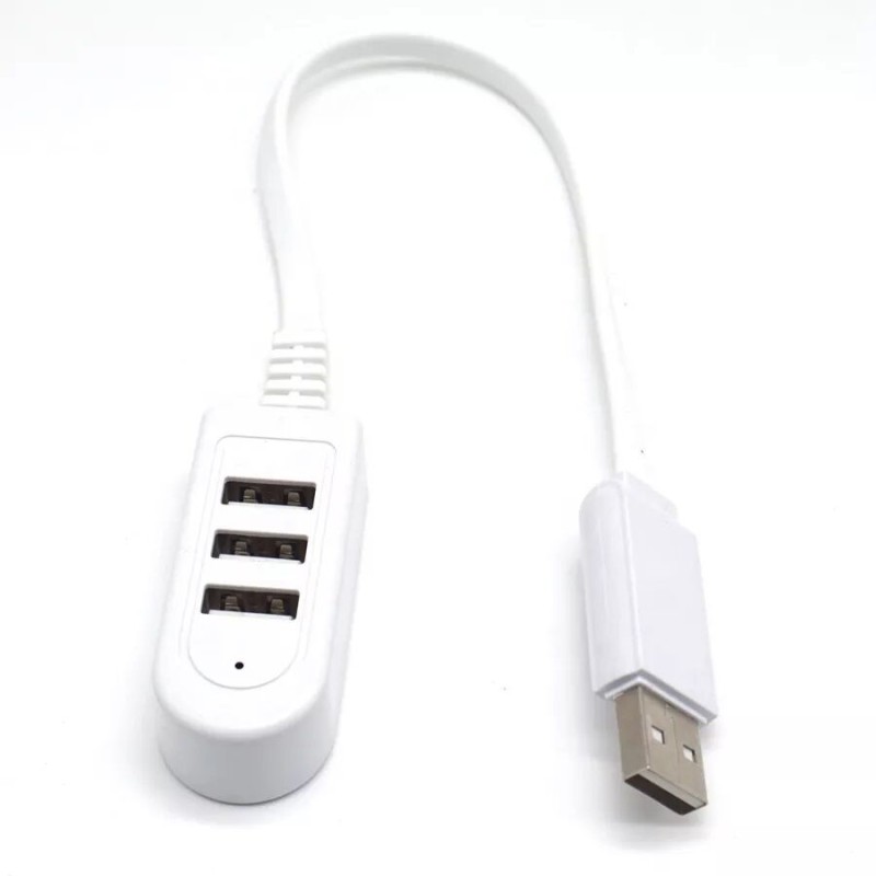 Picture of USB Hub promotional cheapest flat cable 30cm 120cm usb 2.0 3-port 3ports 3 port usb por hub-Multicolor
