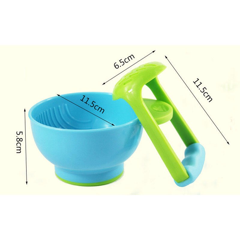 Picture of 2 pcs set Baby Manual food Masher-Multicolor