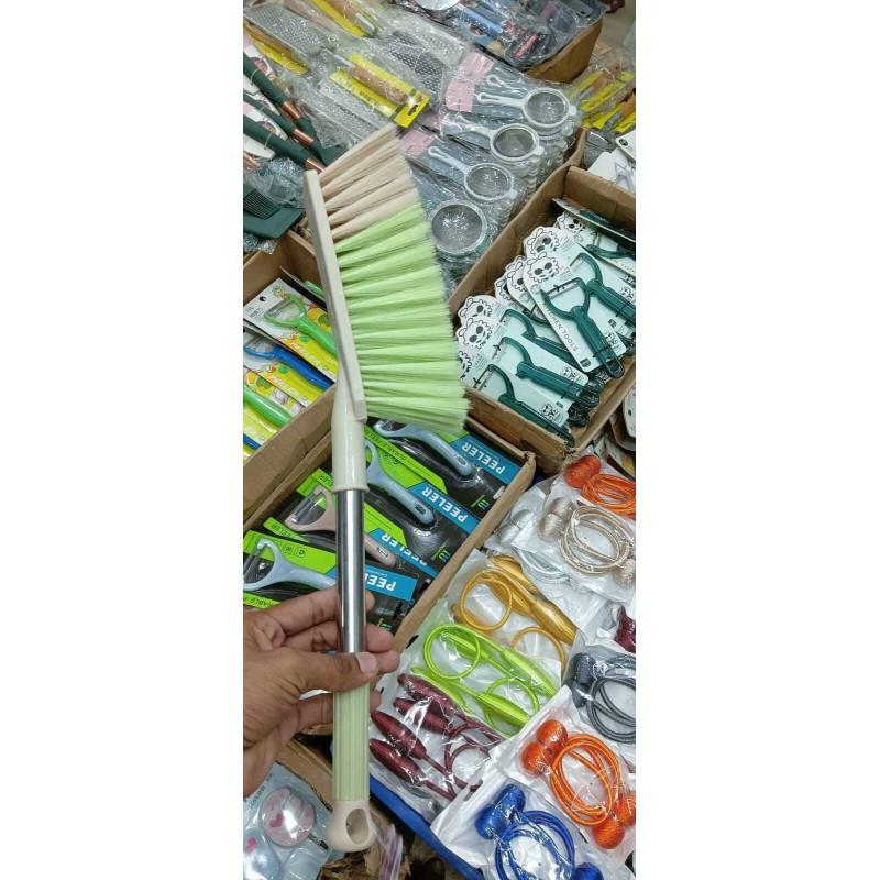 Picture of Sofa, Car, Carpet, Bedsheet, Duster Long Dust Cleaner Brush With Steel Handle With Best Grip And Extandable Long Handle set of 1pcs Nylon Dry Brush Multicolor-Multicolor
