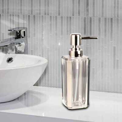Picture of Hand Soap Dispenser Bathroom Shower Dispensers Pump Bottle Dispenser for Home Kitchen Lotion, Golden-Gold