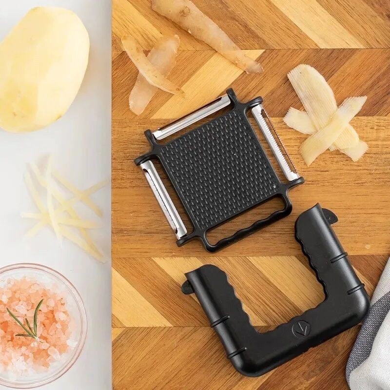Picture of Three-in-one Multifunctional Fruit Peeling Rotary Peeler Household Fruit And Vegetable Peeler Grater Plane-Black