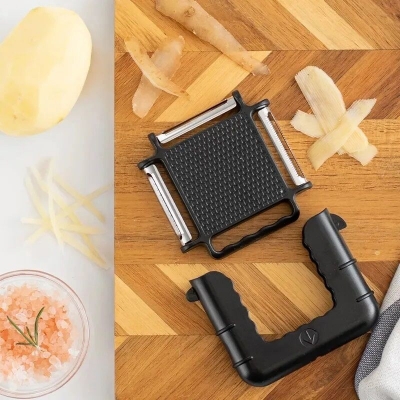 Picture of Three-in-one Multifunctional Fruit Peeling Rotary Peeler Household Fruit And Vegetable Peeler Grater Plane-Black