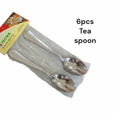 Picture of Nova-Tea Spoon 6 pcs set Stainless Steel mirror polish Shiny silver tea Spoons Silverware, silver Tea Spoon Set Sturdy Easy to Clean, Dishwasher Safe-Silver