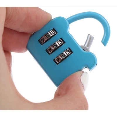 Picture of Ensemble Yourself - Highly Durable - CH-13B Cartoon cutely 3 number CJSJ security brand padlock - Sustainable Choice - Designed - Urban Vibes-Multicolor