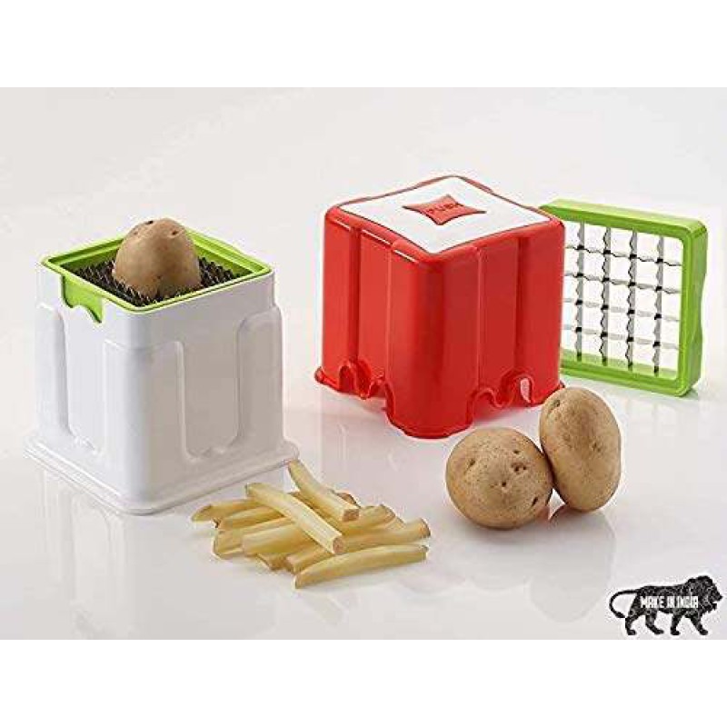 Picture of Potato Chipser, French Fries Chips Maker Machine French Fries Cutters Chips Machine Snacks Finger Maker-Multicolor