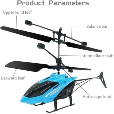 Picture of Mini RC Induction Flying Helicopter Toys, Kids Small Helicopters Induction Drone with LED Lights, Multi-Protection, Remote Control Drones Toy Gift for Boys Girls-Multicolor