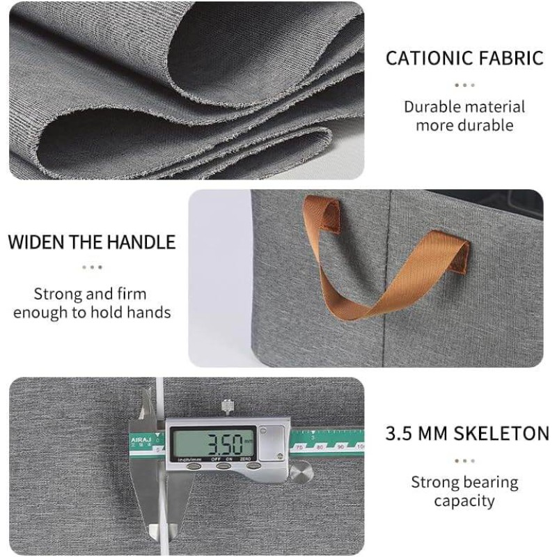 Picture of BiDoga Foldable Steel Shelf Clothes Organizer Wardrobe Pants Jeans Storage Box Portable Sweater Storage Organizers-Multicolor