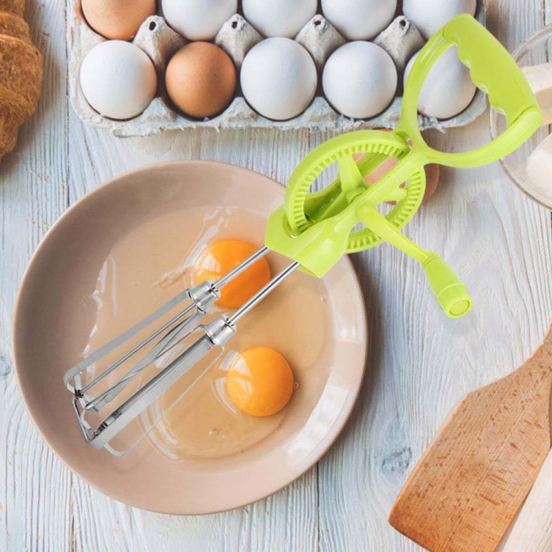 Picture of Hand Blender Hand Mixers Hand Blender, Egg Blender, Handheld Stainless Steel Cooking Baking for Home for Kitchen-Green