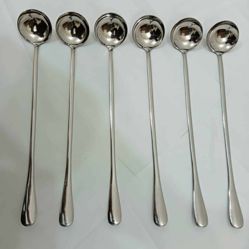 Picture of Lionel Long handle 3 pcs pickling spoon stainless steel silver color mirror polish spoon best for cutlery 23 cm long-Silver
