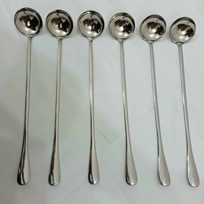 Picture of Lionel Long handle 3 pcs pickling spoon stainless steel silver color mirror polish spoon best for cutlery 23 cm long-Silver