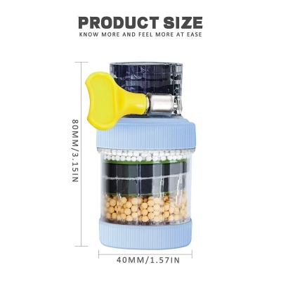 Picture of Portable Kitchen Faucet Water Filter - Six-Layer Activated Carbon Purifier (Multicolor)-Multicolor