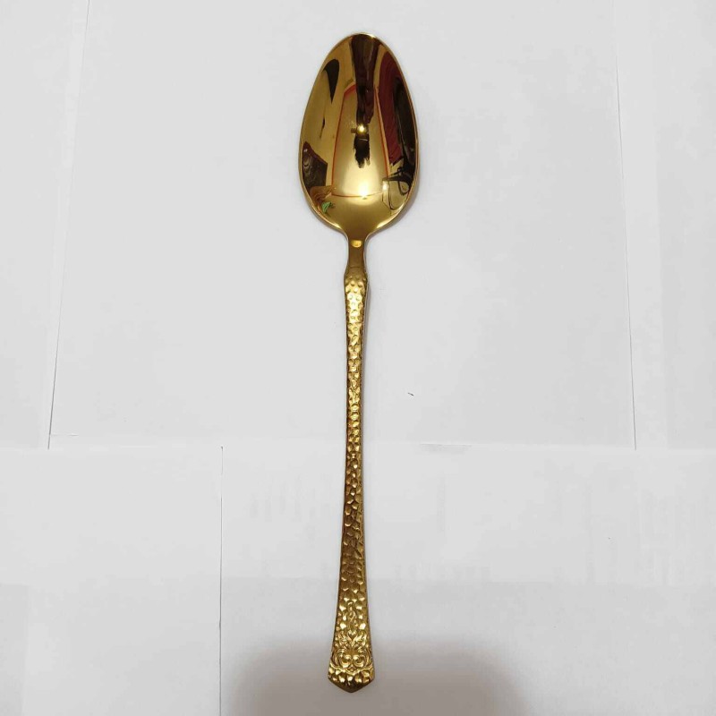 Picture of AYD 1 pcs premium quality Big Size Table spoon 20 cm long Table spoon Golden spoon , Best tableware Table Spoon(golden)-Gold