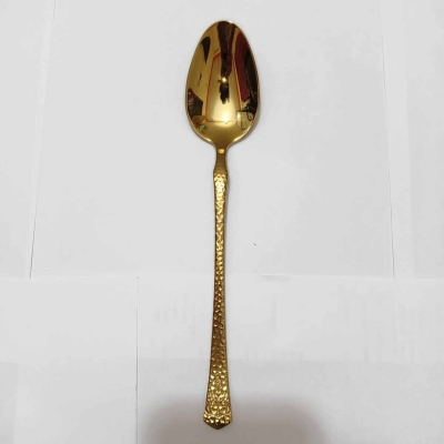 Picture of AYD 1 pcs premium quality Big Size Table spoon 20 cm long Table spoon Golden spoon , Best tableware Table Spoon(golden)-Gold