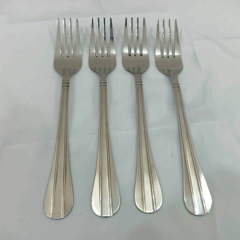 Picture of Lionel 12 pcs setstainless steel Dessert fork spoon silver color best for tableware line design 19 cm long-Silver