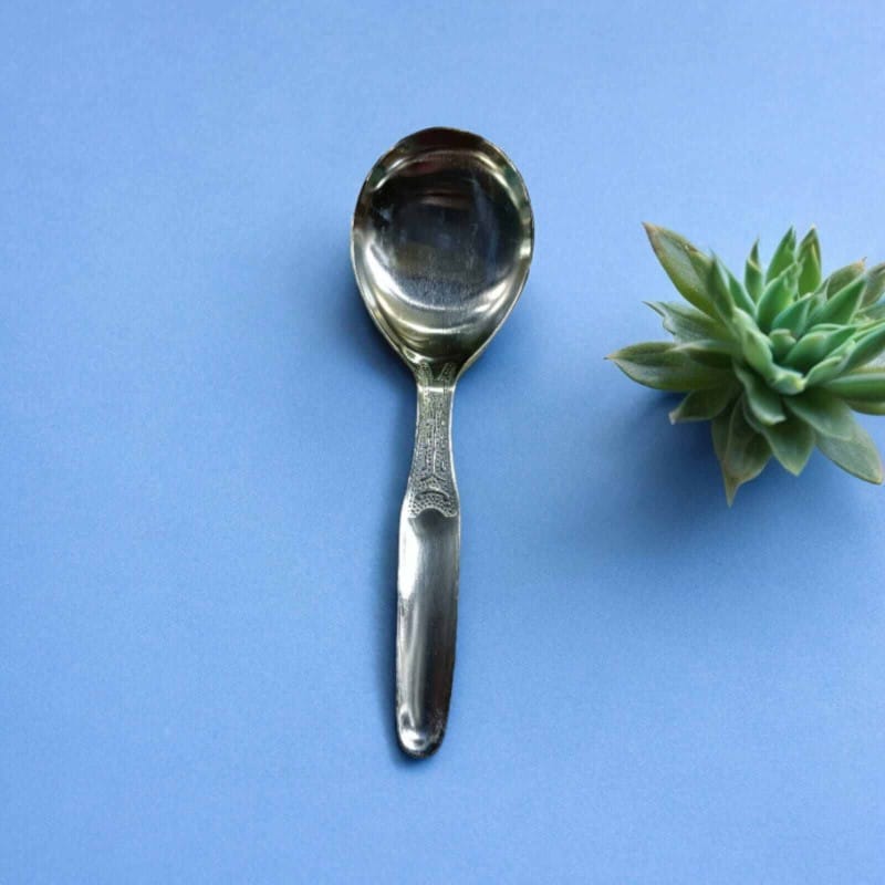 Picture of 1 pcs 22cm Stainless Steel Serving Spoon, Kitchen Tool, Silver Color-Silver
