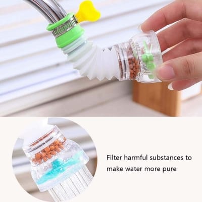Picture of 2 Portable Faucet Mount Filters, Swivelable Water Purifier, Adjustable Tap Filter for Kitchen, Bathroom, Shower, Home-Multicolor