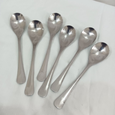 Picture of pappy Design 6 pcs stainless steel sup spoon silver colour-Silver