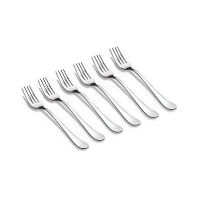 Picture of 6pcs Stainless Steel  Spoons Mini Coffee fork spoon 15cm-Silver