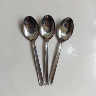 Picture of Rosy 12 pcs Stainless steel Tea spoon silver for kitchen 15cm long best spoon for House, Kitchen, Travel, restaurant  etc-Silver