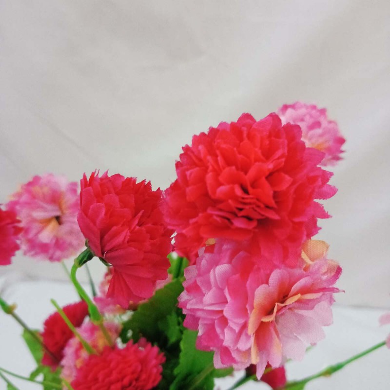 Picture of 20-28 Heads Multicolor Flowers Stick - Artificial Silk, 40cm Long for Wedding and Festival Decoration-Multicolor