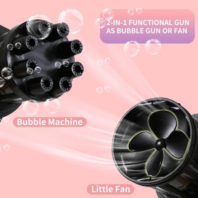 Picture of Bubble Machine  Cool Toys & Gift for Kids, Gatling Bubble Gun for Toddlers, Automatic Gatling Bubble Machine Gun, Newly Outdoor Bubble Toys for Boys and Girls-Black
