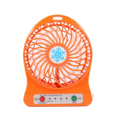 Picture of 1 pcs Portable Mini USB Fan Small Desk Pocket Handheld Air Rechargeable 18650 Battery Cooler 3-Gear Fan for Home office-Multicolor