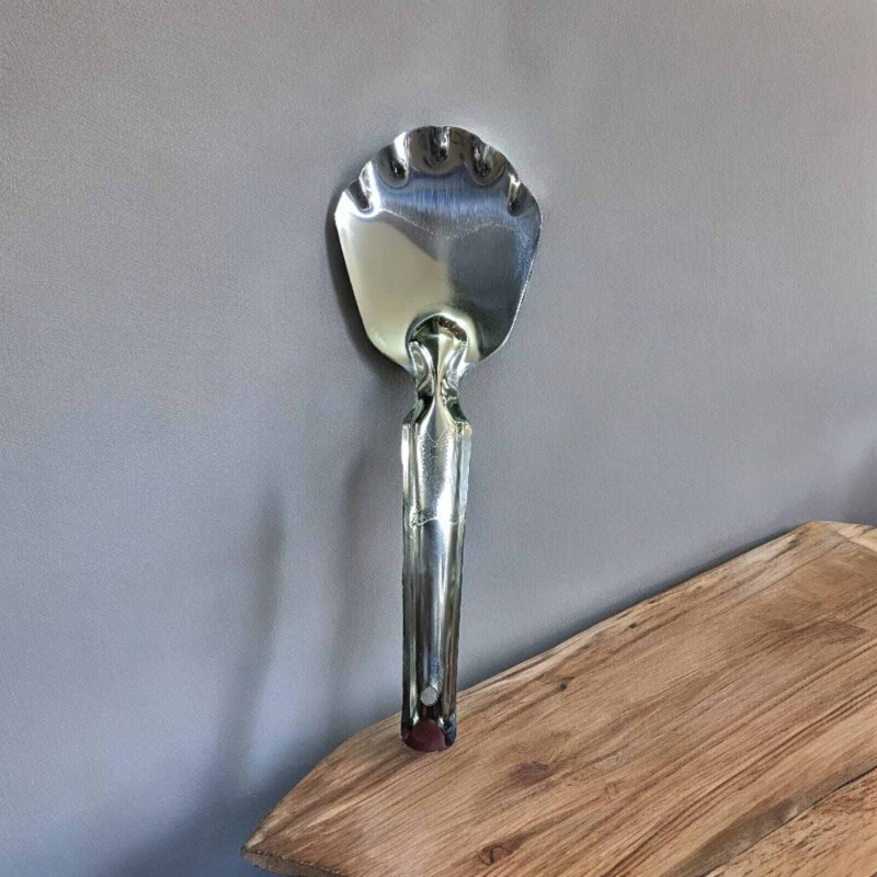 Picture of 23cm Stainless Steel Serving Spoon for Rice & Vegetables, Kitchen Tool in Silver-Silver