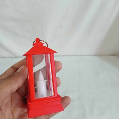 Picture of "2 LED Retro Lanterns - 9cm Multi-Color for Outdoor and Garden | Battery-Powered ABS Plastic Lights for Ramadan Table and Room Decoration"-Multicolor