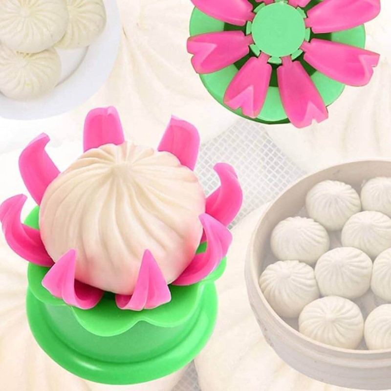 Picture of 2 In 1 Dumpling Maker Artifact -Portable Dumpling Wrappers Maker and Press Dumpling Skin Machine - Multi-function DIY Manual Empanada maker press Molds Set 1 pcs + 1 pcs momo maker-Multicolor