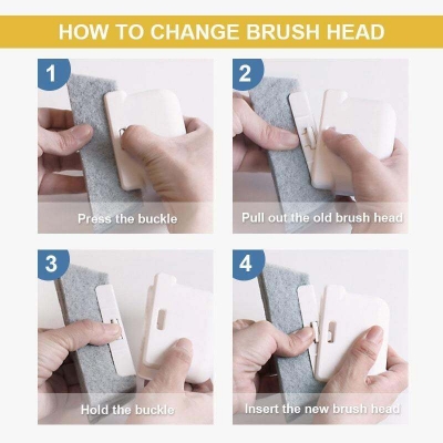 Picture of 1 pcs 2-in-1 Groove Cleaning Brush-Multicolor