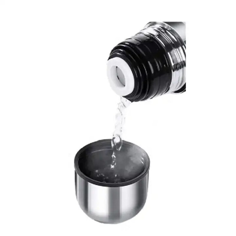 Picture of Stainless steel 1000ml Bullet Vacuum Thermos Flask hot and cool with a cleaning Brush-Silver
