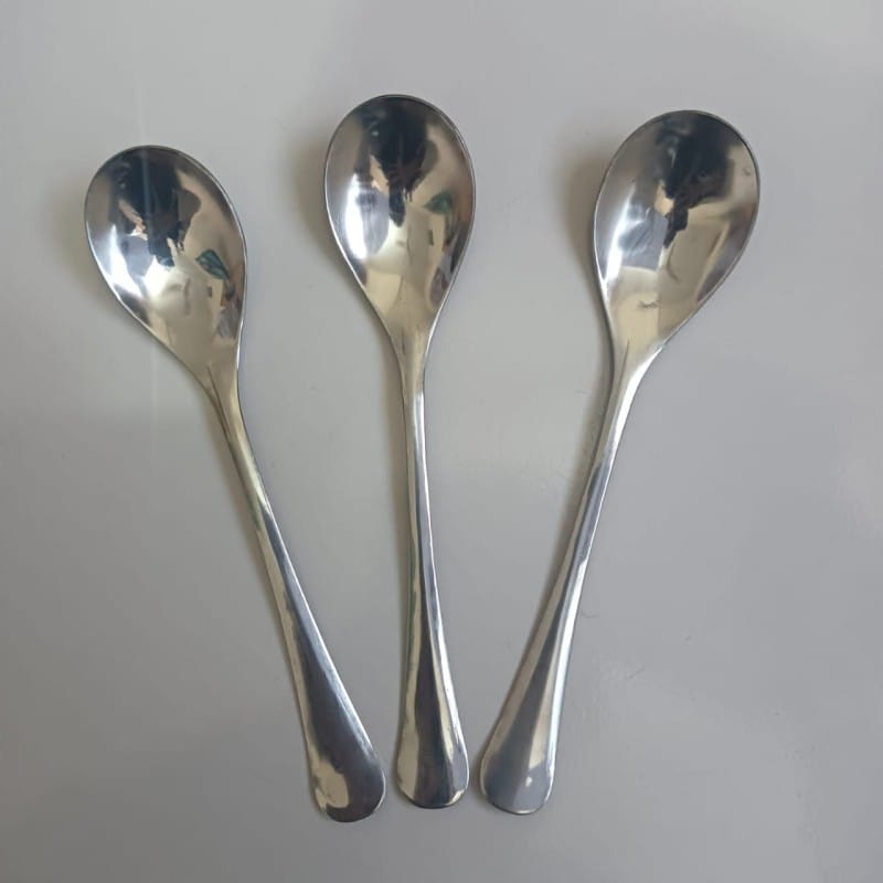 Picture of NOVA 6 pcs stainless steel long sup spoon 6 inches long silver colour-Silver