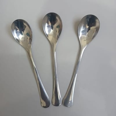 Picture of NOVA 6 pcs stainless steel long sup spoon 6 inches long silver colour-Silver
