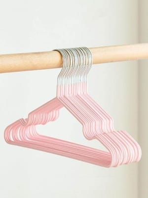 Picture of 10-Pack Non-Slip Velvet Clothes Hangers in Pastel Colors - Elegant, Durable Fabric Stylish Hangers  - Multicolor